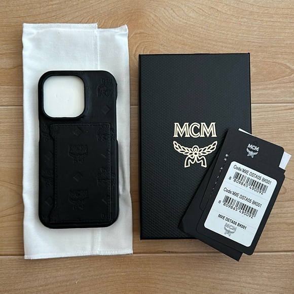 MCM iPhone 14 Pro Embossed Monogram Phone Case - Picture 2 of 12